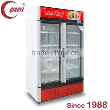 QIAOYI C1 double glass door refrigerator