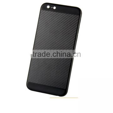 custom luxury for iphone 6s black housing with carbon fiber