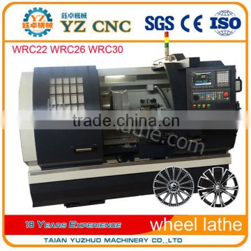 High Efficiency alloy rim wheel cnc training lathe