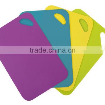 4 pcs Non-slip Cutting Board Set Flexible Cutting Mats Square Colorful Cutting plate