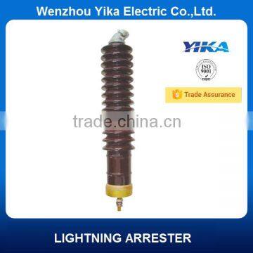 Wenzhou Yika 24KV Porcelain Lightning Arrester Price Of A Surge Arrestor