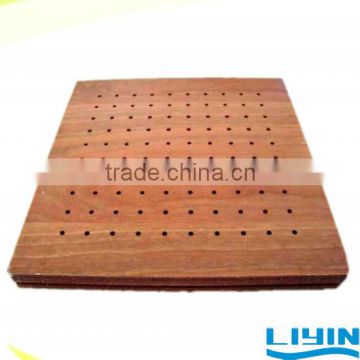 Wooden Perforated Acoustic Panel Interior Decorative Material