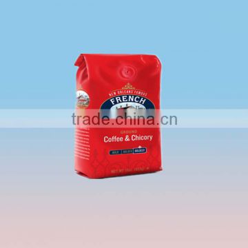 Coffee packaging bag with one way valve