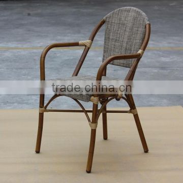 Hot sale outdoor furniture bamboo look restaurant chair
