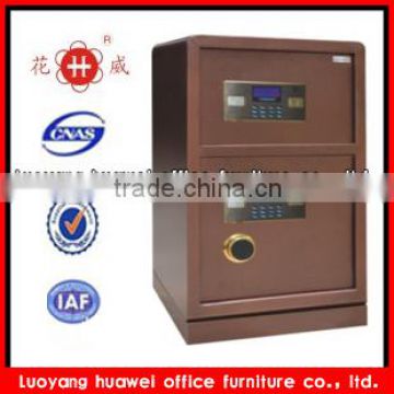 metal hotel safe deposite box with 2 section