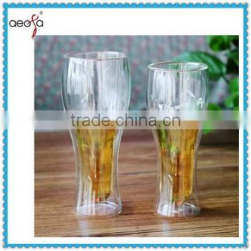 double wall wine beer glass cup