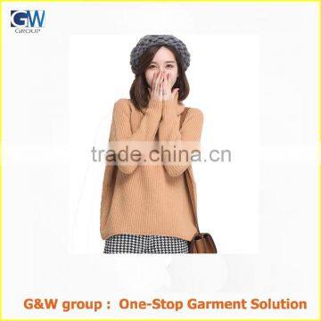 fashion heaps collar woolen sweater designs for ladies