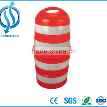 Traffic drum plastic traffic barrel for roadway safety