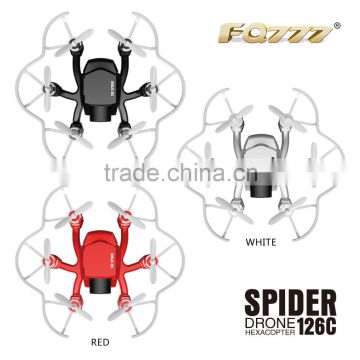 FQ777 126C MINI Spider 2MP Camera 3D Roll Headless Mode 6-Axis Gyro RC Helicopter RTF 2.4GHz