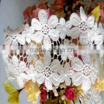 professionaldesign 100% polyster chemical lace for wedding dress