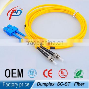 single-mode duplex cord SC-ST fiber optic patch cord connector