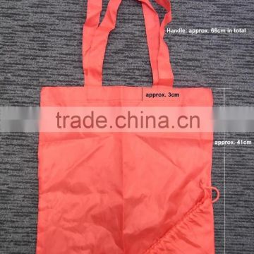 Special shape red heart shopping bag foldable bag