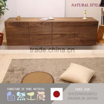 Top quality spacious chest of drawer cabinet furniture made in Japan