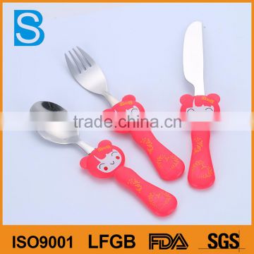 Children knife fork spoon set,knife fork spoon camping,plastic knife and fork