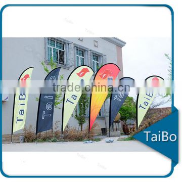 best rate exhibition aluminium blade display flag pole beach banner