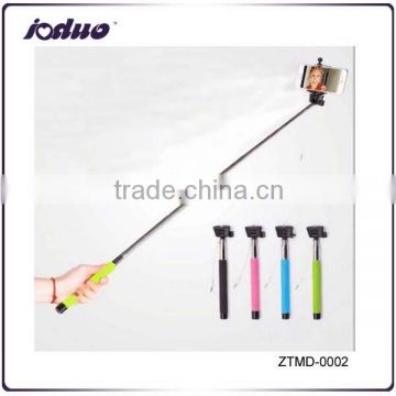 Wired Handheld Selfie Stick Monopod Extendable For iPhone Samsung