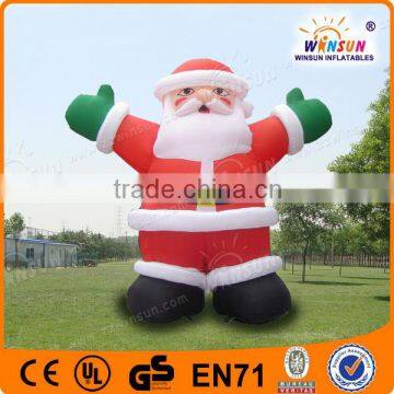 Warmly welcomed small inflatable santa clause