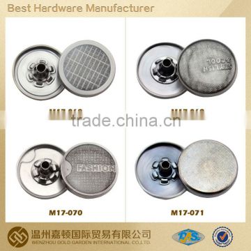 high quality 17mm alloy snap button for jacket