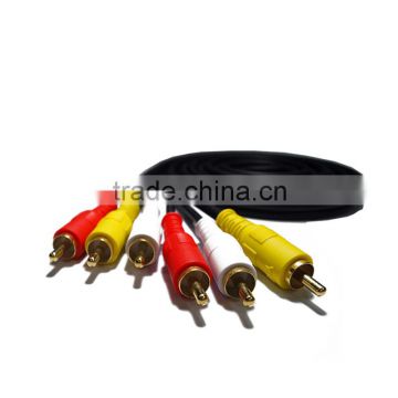 Best selling popular nickel plated braid oem 3.5mm black audio cable