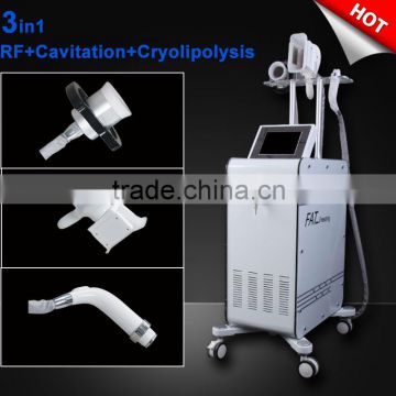 Super slim!!! 3in1 stationary strong vacuum rf cavitation criolipolisis coolsmooth machine