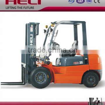 Heli 2.5 ton diesel forklift prices in shanghai china for sale