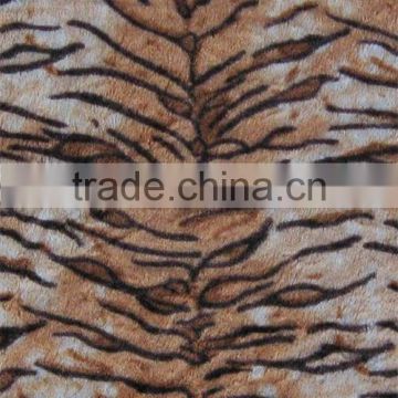 super soft leopard design carving plush raschel blanket mink blanket