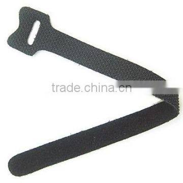 REUSEABLE LOGO PRINTE hook and loop NYLON CABLE TIES WITH ROSH AND SGS