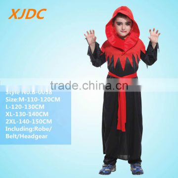 Wholesale black tulle cloak gerd boy halloween vampire outfit children costume