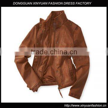 Vintage Classic Faux Leather Jacket