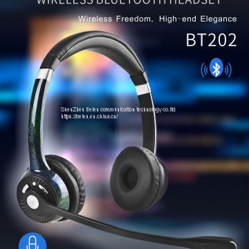 China Beien BT202 bluetooth telephone call center headset noise-cancelling headset customer service
