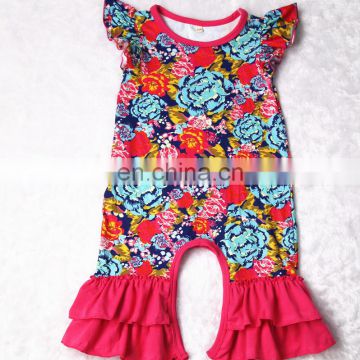 Short Sleeve Summer Infant Romper Printed Cotton Baby Jumpsuit