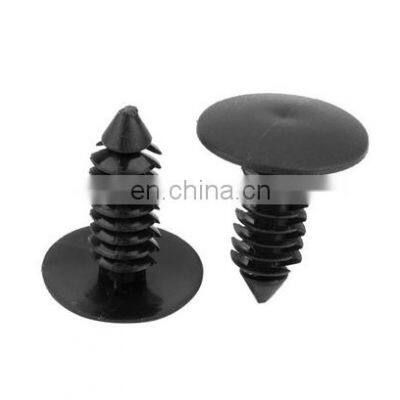 7.0-7.5mm Hole Plastic Door Rivet Push Clip for Car Black Plastic Rivets Bumper Door Fastener Push Clips