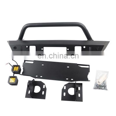 New style Steel Black Front Bumper Guard With Radar Hole For Jeep wrangler JL Accessories