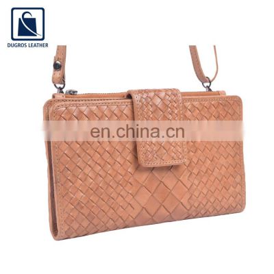 Wholesale Quantity Manufacturer of Anthracite Fitting Fashion Designer Look Genuine Leather Clutch for Women at Best Price