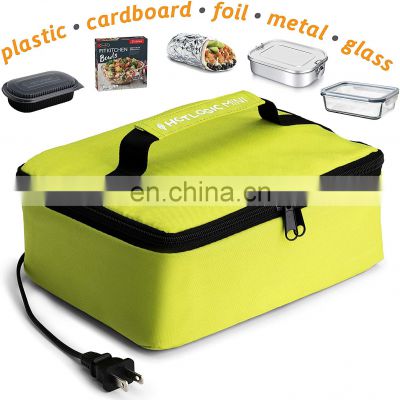 Min Portable 12V Heating  Lunch Bag Portable Food Box for Meals Reheating Thermal Bag With DC Adapter