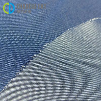 Sustainable 2/1Twill 150D*21S bamboo fiber recycled polyester dyeing anti-static woven fabric for garment