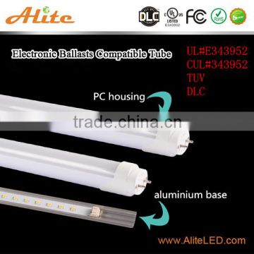 4ft 18w led t8 tube all plastic UL and DLC approved