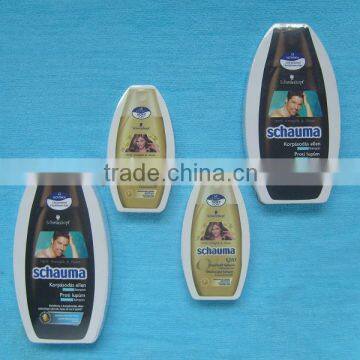 Schauma shampoo bottle shape compressed towel
