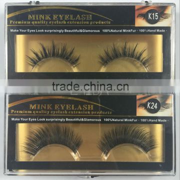 Top Quality Private Label Natural Looking Real Mink Fur Lashes wholesale price
