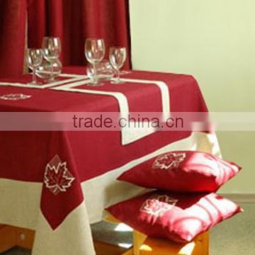 Libra Maroon Table Cover