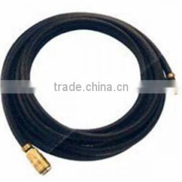 black small size straight air tube with pneumatic fitting