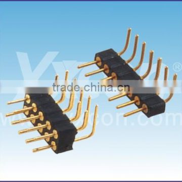 Made in China 2.0mm pitch right angle gold plated Machined pin header connector