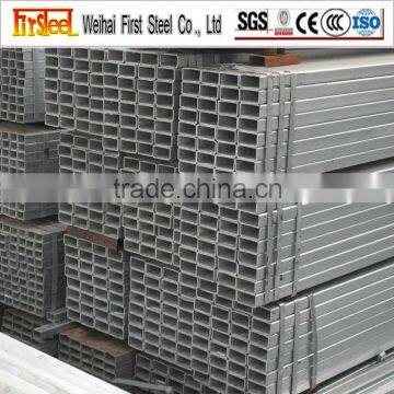 competitive price galvanized rectangular steel pipe