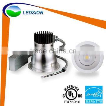 Energy Star 6 inch ledsion led downlight ul cob led CREE COB 27W 2300-2500 LM with 5 years warranty