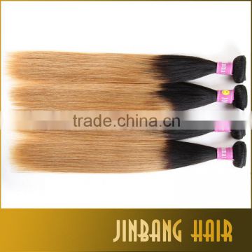 2016  Express Hair Weave Brazilian Virgin Remy Human Hair Extension 4 Bundles Silk Straight Ombre Human Hair Weft