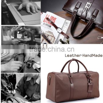 Cross-section business cowhide leather briefcase