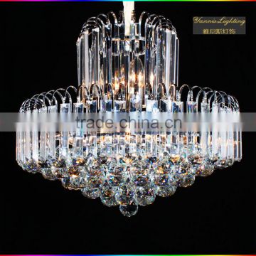K9 crystal iron base material crystal celiing chandelier modern for sale