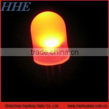 round 8mm amber led diodes for lighting decoration