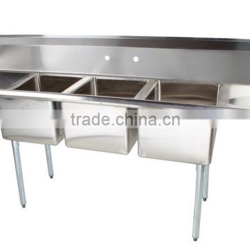 Commercial Compartment Sink with Compartments