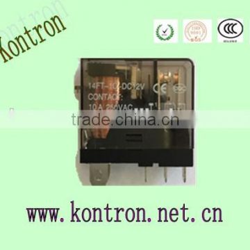 KONTRON JQX-14FT plug-in 5/8 pin 5/16A relay